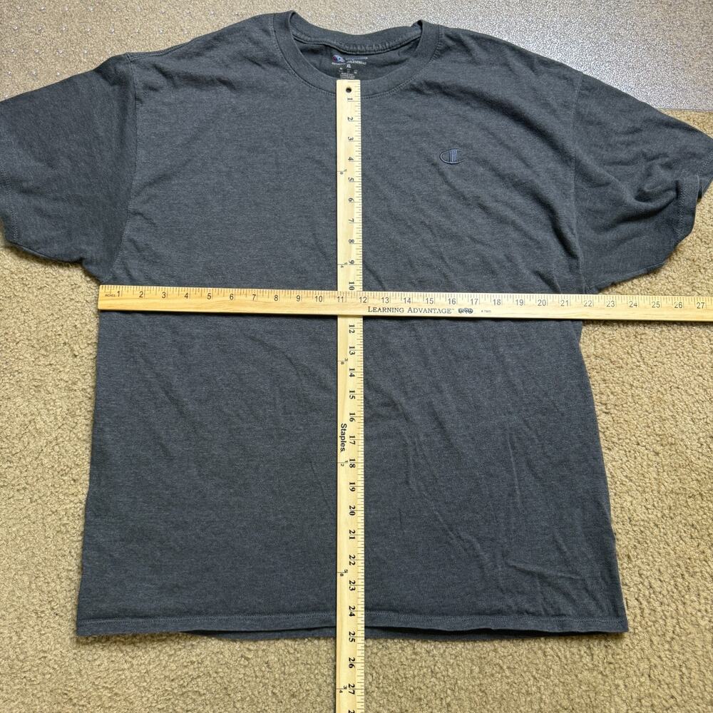 Champion Authentic Athleticwear T Shirt Men' XL Dark Gray Heather Embroidered C - Picture 6 of 6